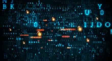 Obraz premium Cyber security concept