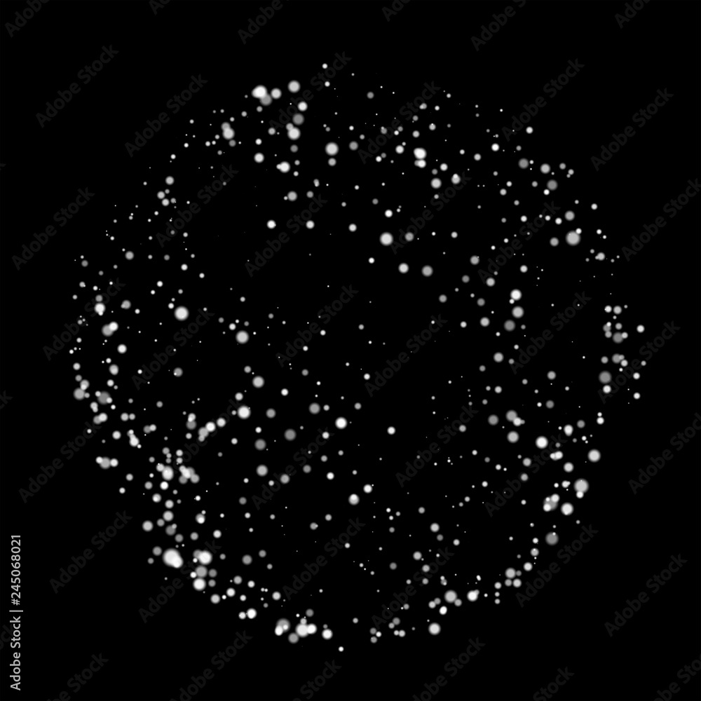 Poster white sphere or ball. power energy particle effect. digital computer data and network connection dot