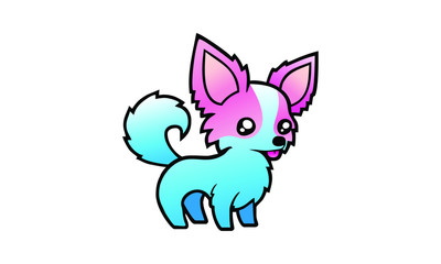 Little Cute Dog Vector fotr Logo or Wallpaper