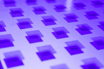 Fototapeta na wymiar Geometric pattern boxes purple