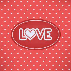 red love card