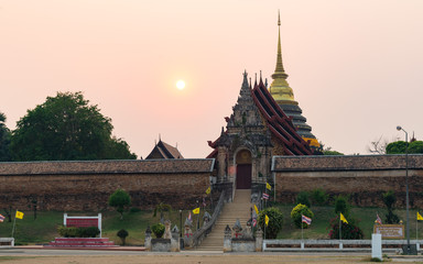 Wat Phra That Lampang Luang, Lanna-style Buddhist temple in Lampang in Lampang Province, Thailand.