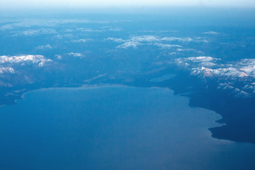 Fototapeta na wymiar Aerial View of Lake Tahoe