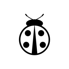 ladybug icon outline vector