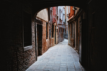 Narrow Alleyway in Venice