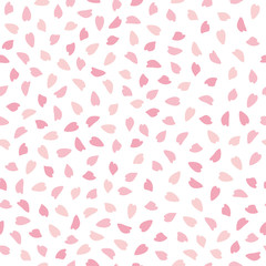 Seamless pattern of cherry petals