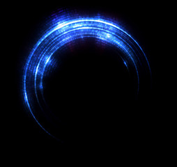 Vivid abstract background. Beautiful design of rotation frame.  .Mystical portal. Bright sphere lens. Rotating lines. Glow ring. .Magic neon ball. Led blurred swirl. Spiral glint lines.