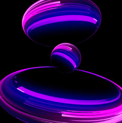 Abstract background. luminous swirling. Elegant glowing circle. Bright spiral. Glow ribbon. Empty space. .Sparking particle. Space tunnel. Glossy orbit. Colorful ellipse. Glint galaxy. Oval stage