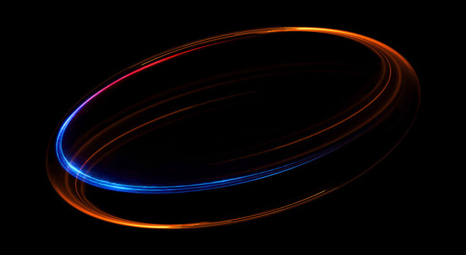Abstract background. luminous swirling. Elegant glowing circle. Bright spiral. Glow ribbon. Empty space. .Sparking particle. Space tunnel. Glossy orbit. Colorful ellipse. Glint galaxy. Oval stage