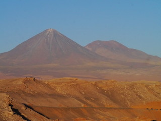 Rock formations in the desert of Atacama