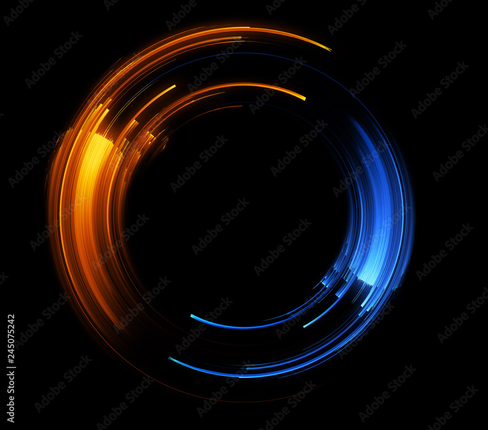 Sticker vivid abstract background. beautiful design of rotation frame. .mystical portal. bright sphere lens.