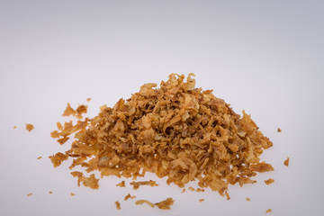 Crispy fried onion flakes