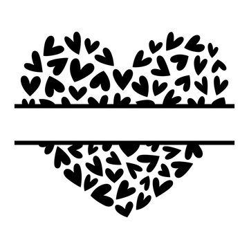 kbecca_split_monogram_frame_hearts_vector