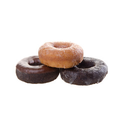 donut or donut isolated on white background.