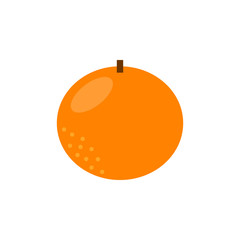 Orange icon in flat style izolated on white background. Vector illustration