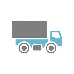 Truck icon on white background for graphic and web design, Modern simple vector sign. Internet concept. Trendy symbol for website design web button or mobile app