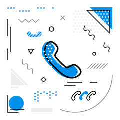 Modern background with Phone icons