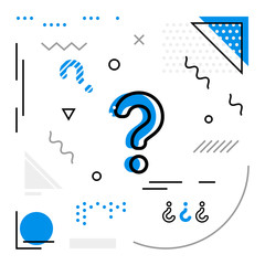 Modern background with Question Mark icons