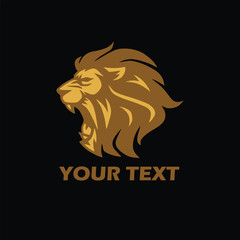 Angry Lion Gold Logo
