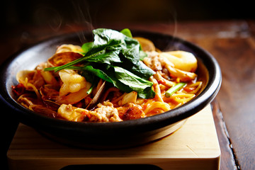 Tomato seafood spaghetti 