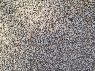 wall of natural stone crumbs