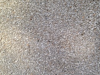 wall of natural stone crumbs