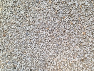 wall of natural stone crumbs