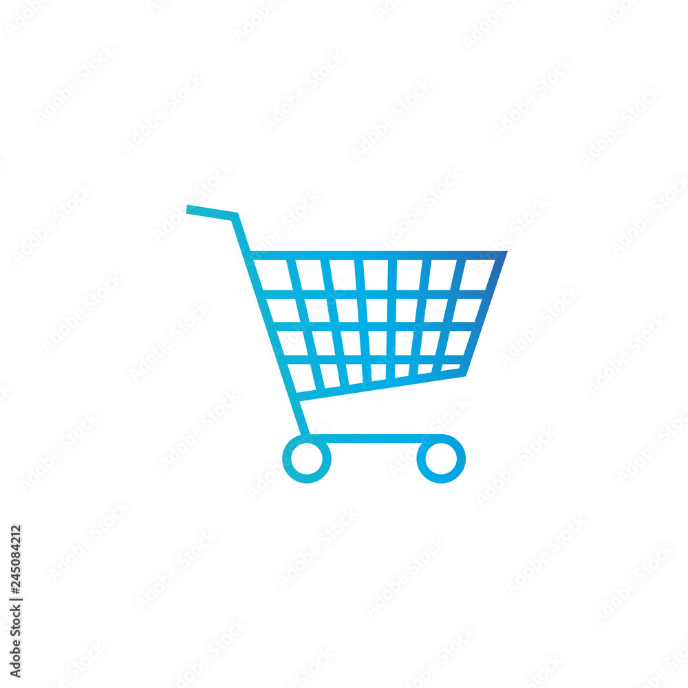 Poster shopping cart , purschase symbol. add to cart button. simple, flat design for web or mobile app. vec