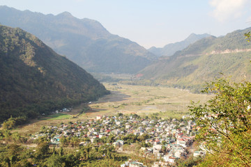 Fototapeta na wymiar Mai Chau scenery, Vietnam