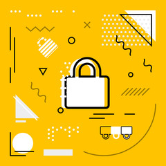 Modern background with Lock icons