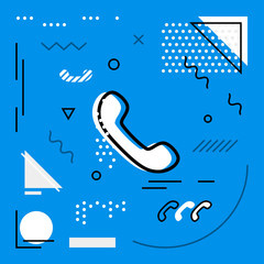 Modern background with Phone icons