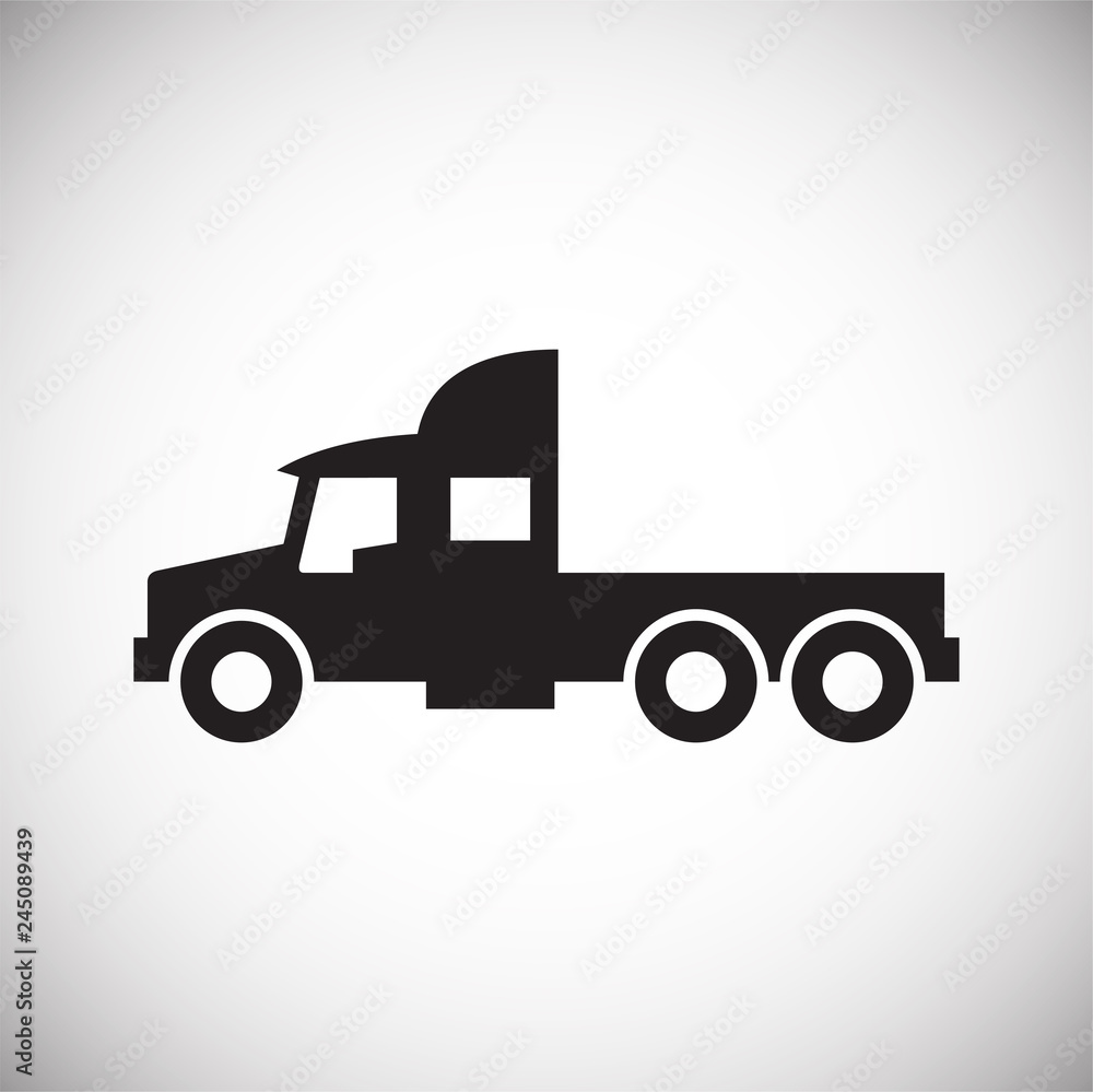 Poster automobile icon on white background for graphic and web design, modern simple vector sign. internet 