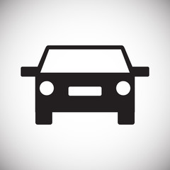 Automobile icon on white background for graphic and web design, Modern simple vector sign. Internet concept. Trendy symbol for website design web button or mobile app