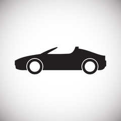 Automobile icon on white background for graphic and web design, Modern simple vector sign. Internet concept. Trendy symbol for website design web button or mobile app