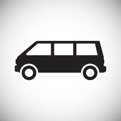 Automobile icon on white background for graphic and web design, Modern simple vector sign. Internet concept. Trendy symbol for website design web button or mobile app