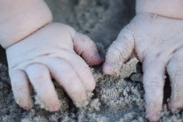 Primeiro toque na areia