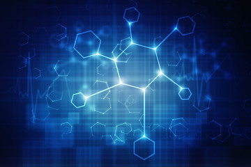 2D illustration medical structure background