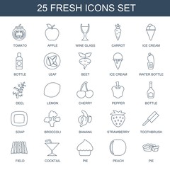 Naklejka premium fresh icons