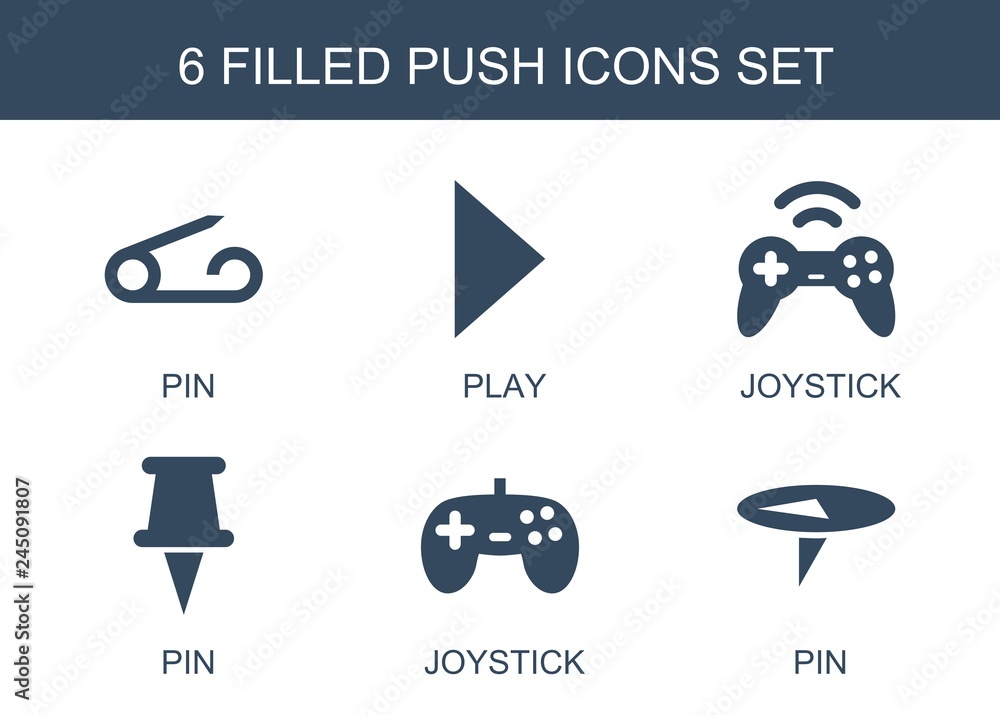Poster 6 push icons