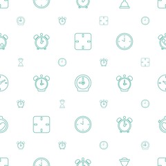 minute icons pattern seamless white background