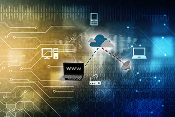3d rendering Cloud computing