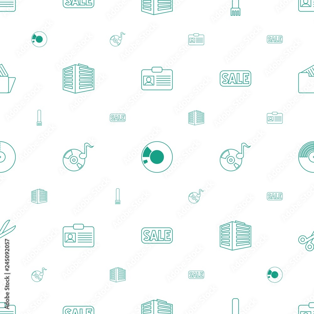 Poster copy icons pattern seamless white background
