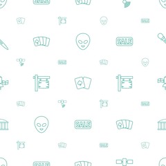 space icons pattern seamless white background