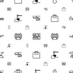 tourism icons pattern seamless white background