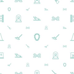 border icons pattern seamless white background