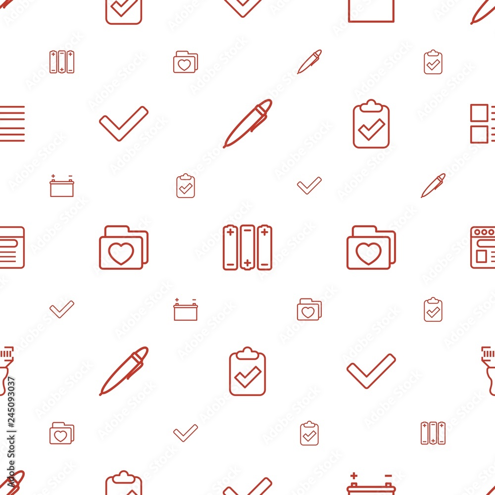 Poster interface icons pattern seamless white background