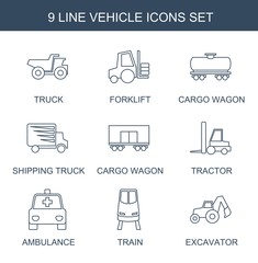 9 vehicle icons