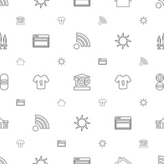 website icons pattern seamless white background