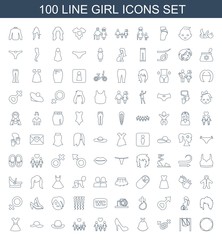100 girl icons
