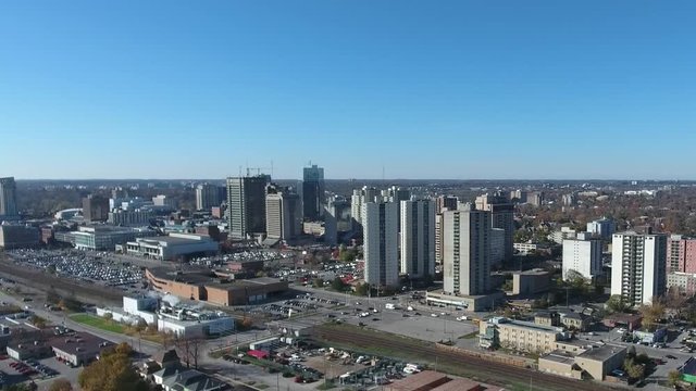 Cityscape With Traffic Aerial